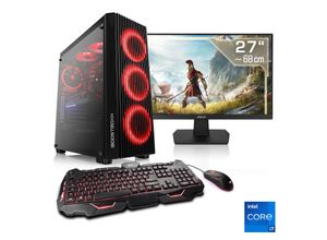 4061474165394 - F (A bis G) CSL Gaming-PC-Komplettsystem HydroX V27116 Computer-Komplettsysteme Gr Microsoft Windows 11 Home (64 Bit) 16 GB RAM 1000 GB SSD schwarz PC Sets