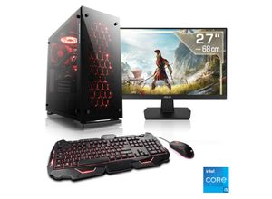 4061474165707 - F (A bis G) CSL Gaming-PC-Komplettsystem HydroX V25125 Computer-Komplettsysteme Gr Microsoft Windows 11 Home (64 Bit) 16 GB RAM 1000 GB SSD schwarz PC Sets