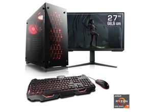 4061474172149 - F (A bis G) CSL Gaming-PC-Komplettsystem HydroX V28121 Computer-Komplettsysteme Gr Microsoft Windows 11 Home (64 Bit) 16 GB RAM 1000 GB SSD schwarz PC Sets