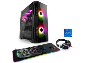 4061474183688 - CSL Gaming-PC HydroX V27312 Computer Gr Microsoft Windows 11 Home (64 Bit) 16 GB RAM 1000 GB SSD schwarz Gaming PCs