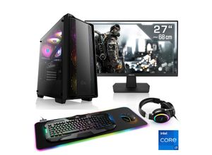 4061474184869 - F (A bis G) CSL Gaming-PC-Komplettsystem HydroX V27345 Computer-Komplettsysteme Gr Microsoft Windows 11 Home (64 Bit) 32 GB RAM 2000 GB SSD schwarz PC Sets