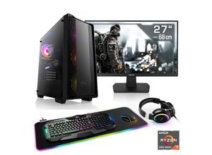 4061474184883 - F (A bis G) CSL Gaming-PC-Komplettsystem Sprint V28342 Computer-Komplettsysteme Gr Microsoft Windows 11 Home (64 Bit) 32 GB RAM 2000 GB SSD schwarz PC Sets