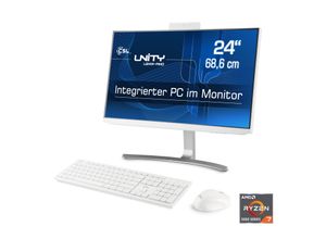 4061474188492 - CSL All-in-One PC Unity U24-AMD Computer Gr Microsoft Windows 11 Home (64 Bit) 64 GB RAM 4000 GB SSD weiß All in One PC