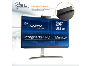 4061474188522 - CSL All-in-One PC Unity U24-AMD Computer Gr Microsoft Windows 11 Home (64 Bit) 64 GB RAM 4000 GB SSD schwarz All in One PC