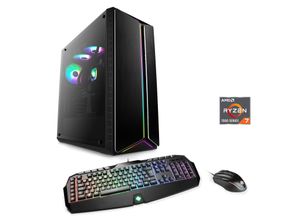 4061474188744 - CSL Gaming-PC Aqueon A77320 Extreme Edition Computer Gr Microsoft Windows 11 Home (64 Bit) 32 GB RAM 1000 GB SSD schwarz Gaming PCs