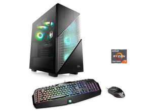 4061474190020 - CSL Gaming-PC Aqueon A77364 Extreme Edition Computer Gr Windows 11 Home64bit 32 GB RAM 2000 GB SSD schwarz Gaming PCs