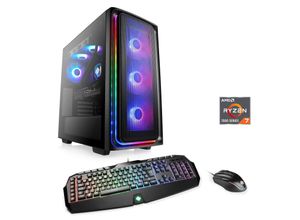 4061474191263 - CSL Gaming-PC Aqueon A77374 Extreme Edition Computer Gr Windows 11 Home64bit 32 GB RAM 2000 GB SSD schwarz Gaming PCs