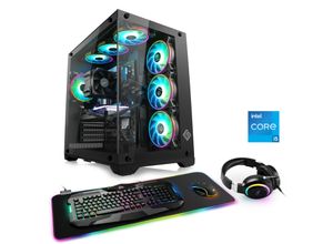 4061474193441 - CSL Gaming-PC Aerion C55110 Advanced Edition Computer Gr Microsoft Windows 11 Home (64 Bit) 16 GB RAM 1000 GB SSD schwarz Gaming PCs