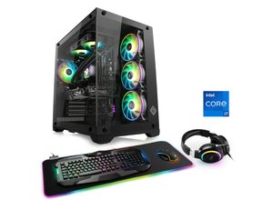 4061474195292 - CSL Gaming-PC Aqueon C77110 Advanced Edition Computer Gr Microsoft Windows 11 Home (64 Bit) 16 GB RAM 1000 GB SSD schwarz Gaming PCs