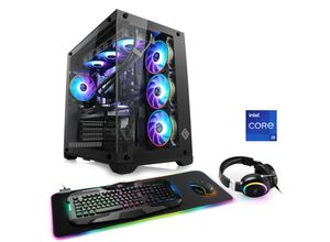 4061474196275 - CSL Gaming-PC Aqueon C94317 Extreme Edition Computer Gr Microsoft Windows 11 Home (64 Bit) 32 GB RAM 1000 GB SSD schwarz Gaming PCs