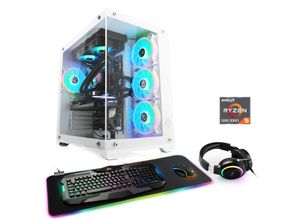 4061474197050 - CSL Gaming-PC Aqueon A56110 Advanced Edition Computer Gr Microsoft Windows 11 Home (64 Bit) 16 GB RAM 1000 GB SSD weiß Gaming PCs