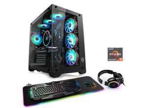 4061474197135 - CSL Gaming-PC Aerion A56110 Advanced Edition Computer Gr Microsoft Windows 11 Home (64 Bit) 16 GB RAM 1000 GB SSD schwarz Gaming PCs