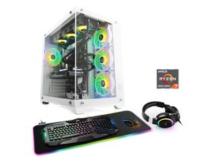 4061474197890 - CSL Gaming-PC Aqueon A56316 Advanced Edition Computer Gr Microsoft Windows 11 Home (64 Bit) 32 GB RAM 1000 GB SSD weiß Gaming PCs