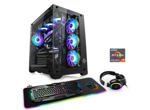 4061474198118 - CSL Gaming-PC Aqueon A56340 Extreme Edition Computer Gr Microsoft Windows 11 Home (64 Bit) 32 GB RAM 2000 GB SSD schwarz Gaming PCs