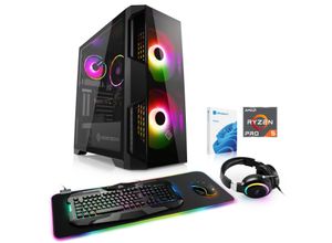 4061474200842 - CSL Gaming-PC Sprint L6110 Computer Gr Windows 11 Home64bit 16 GB RAM 1000 GB SSD schwarz Gaming PCs