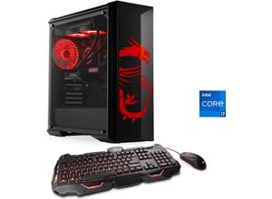 4061474211237 - CSL Gaming-PC HydroX V29562 MSI Dragon Advanced Edition Computer Gr Microsoft Windows 11 Home (64 Bit) 16 GB RAM 500 GB SSD schwarz Gaming PCs