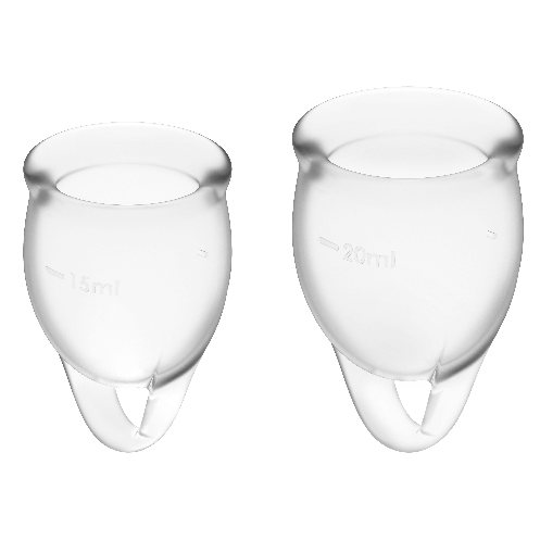 4061504002057 - SATISFYER - FEEL CONFIDENT MENSTRUAL CUP DUNKELBLAU 15 + 20 ML 4061504002057 - SATISFYER - FEEL CONFIDENT MENSTRUAL CUP DUNKELBLAU 15 + 20 ML