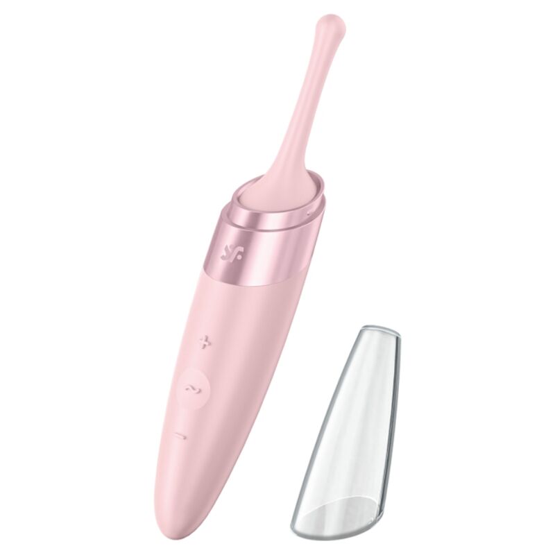 4061504009698 - SATISFYER - TWIRLING DELIGHT CLIT TIP VIBRATOR ROSA