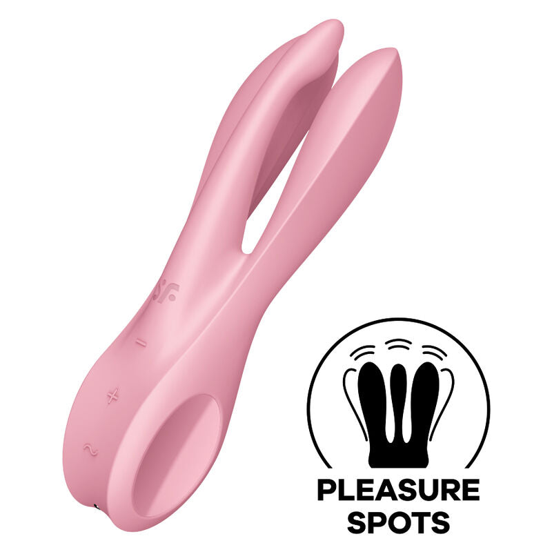 4061504037127 - SATISFYER - THREESOME 1 VIBRATOR BLAU