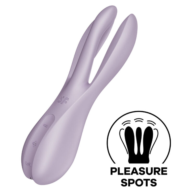 4061504037134 - SATISFYER - THREESOME 2 VIBRATOR SCHWARZ