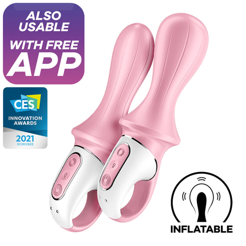 4061504038551 - SATISFYER - AIR PUMP BOOTY 5+ AUFBLASBARER ANALVIBRATOR ROSA