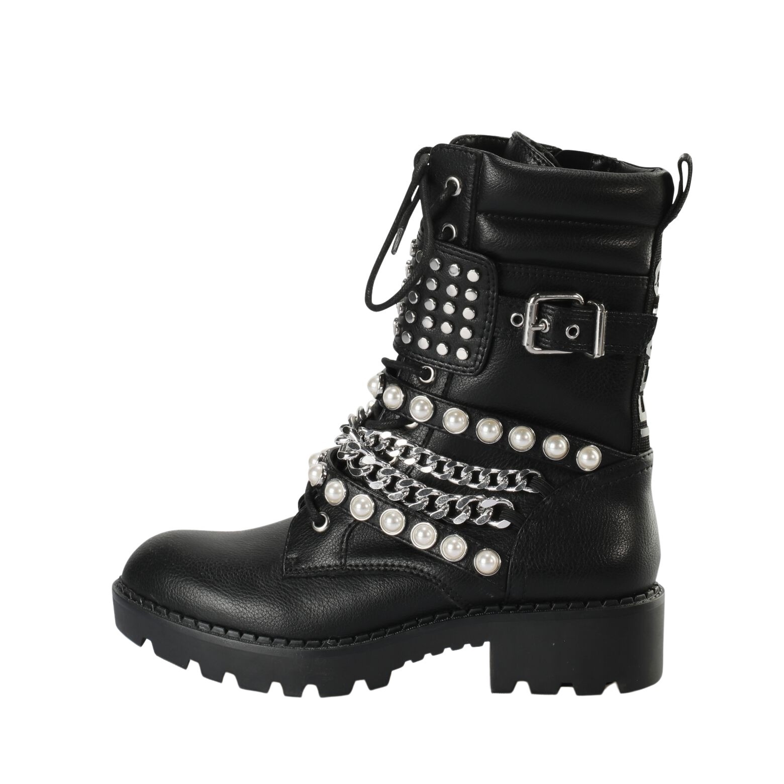4061516605000 - Vegane Nappa-Stiefeletten Frau Wave Combat 4061516605000 - Vegane Nappa-Stiefeletten Frau Wave Combat