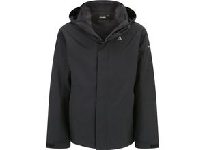 4061636707752 - Schöffel 3in1 Jacket Partinello Stehkragen Kapuze für Herren schwarz 50