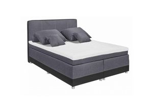 4061722027450 - Boxspringbett Jugendbett Polsterbett luanda 3 140 x 200 cm schwarz anthrazit grau