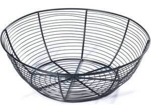 4061752180415 - Dekoschale Drahtkorb aus Metall (1 St) Ø ca 28 cm schwarz 4061752180415 - Dekoschale Drahtkorb aus Metall (1 St) Ø ca 28 cm schwarz