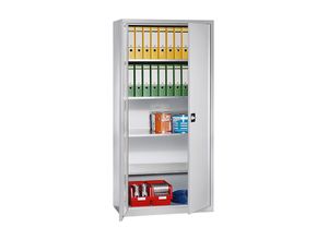 4061753008817 - eurokraft pro Flügeltürschrank aus Stahlblech HxBxT 1950 x 950 x 500 mm 4 Fachböden lichtgrau RAL 7035