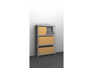 4061753023254 - eurokraft pro Schwerlast-Schraubregal verzinkt Regalhöhe 1500 mm Grundregal Breite x Tiefe 1000 x 300 mm