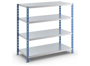 4061753093660 - Großfach-Steckregal T 700 mm mit Stahlblechböden Grundregal HxB 1508 x 1550 mm eurokraft basic