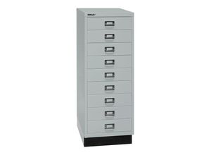 4061753238917 - BISLEY MultiDrawer™ 39er Serie mit Sockel DIN A3 9 Schubladen lichtgrau schwarz