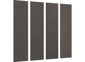 4061753245656 - eurokraft basic Akustik-Wandplatte HxB 1200 x 300 mm VE 4 Stk dunkelgrau ab 10 VE