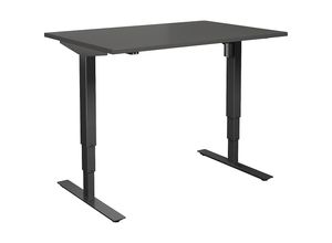 4061753258366 - Schreibtisch Atlanta elektrisch höhenverstellbar gerade BxT 1200 x 800 mm dunkelgrau schwarz