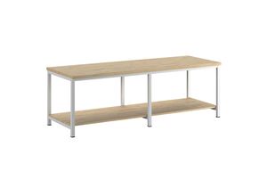 4061753260413 - eurokraft pro Werkbank Gestellbauweise Serie 8000 1 Ablageboden BxT 2500 x 900 mm