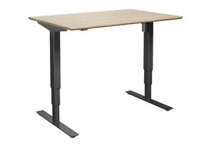 4061753261304 - Schreibtisch Atlanta Trend elektrisch höhenverstellbar gerade BxT 1200 x 800 mm Eiche schwarz