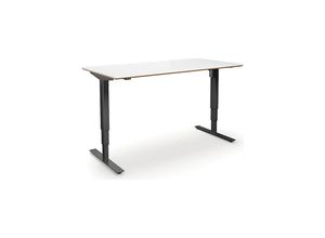 4061753261458 - Schreibtisch Atlanta Trend elektrisch höhenverstellbar gerade BxT 1400 x 800 mm weiß schwarz