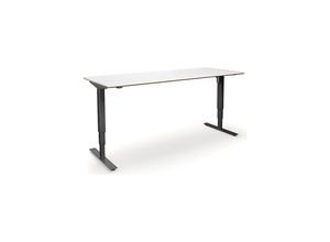 4061753261694 - Schreibtisch Atlanta Trend elektrisch höhenverstellbar gerade BxT 1800 x 800 mm weiß schwarz