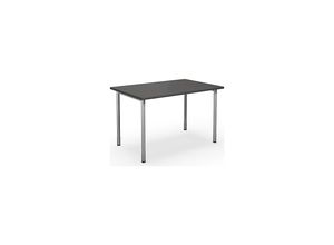 4061753261922 - Mehrzwecktisch DUO-C gerade Platte HxT 700 - 800 x 800 mm Breite 1200 mm dunkelgrau silber kaiserkraft