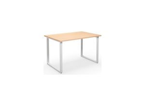 4061753262578 - Mehrzwecktisch DUO-O gerade Platte BxT 1200 x 800 mm Birke weiß