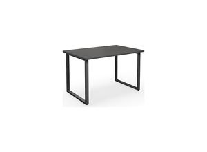 4061753262660 - Mehrzwecktisch DUO-O gerade Platte BxT 1200 x 800 mm dunkelgrau schwarz