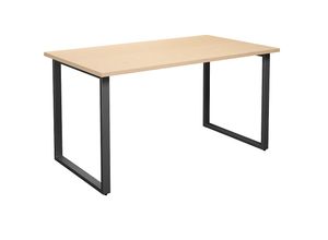 4061753262745 - Mehrzwecktisch DUO-O gerade Platte BxT 1400 x 800 mm Birke schwarz