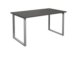 4061753262820 - Mehrzwecktisch DUO-O gerade Platte BxT 1400 x 800 mm dunkelgrau silber