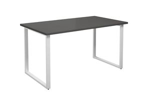 4061753262868 - Mehrzwecktisch DUO-O gerade Platte BxT 1400 x 800 mm dunkelgrau weiß