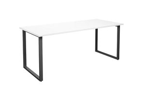 4061753263254 - Mehrzwecktisch DUO-O gerade Platte BxT 1800 x 800 mm weiß schwarz