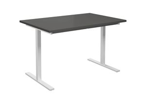 4061753263407 - Mehrzwecktisch DUO-T gerade Platte BxT 1200 x 800 mm dunkelgrau weiß