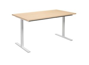 4061753263476 - Mehrzwecktisch DUO-T gerade Platte BxT 1400 x 800 mm Birke weiß