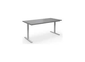 4061753263735 - Mehrzwecktisch DUO-T gerade Platte BxT 1600 x 800 mm lichtgrau silber