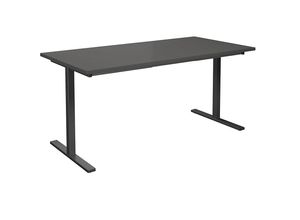 4061753263742 - Mehrzwecktisch DUO-T gerade Platte BxT 1600 x 800 mm dunkelgrau schwarz